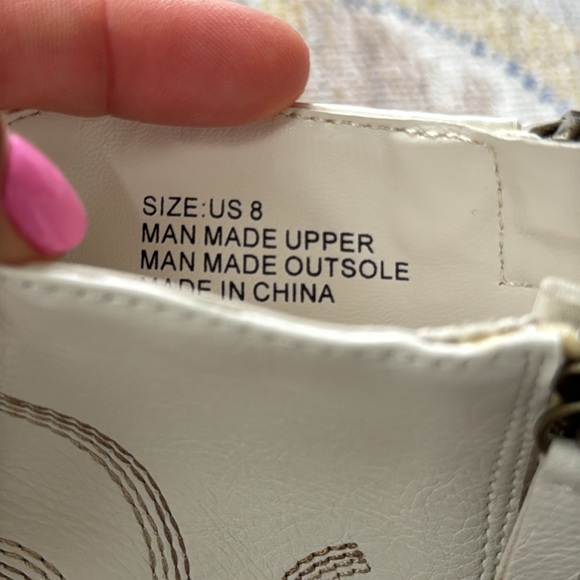 NEW Free People x London Rag Vegan Leather Western Ankle Boot Size 8 - Picture 10 of 13